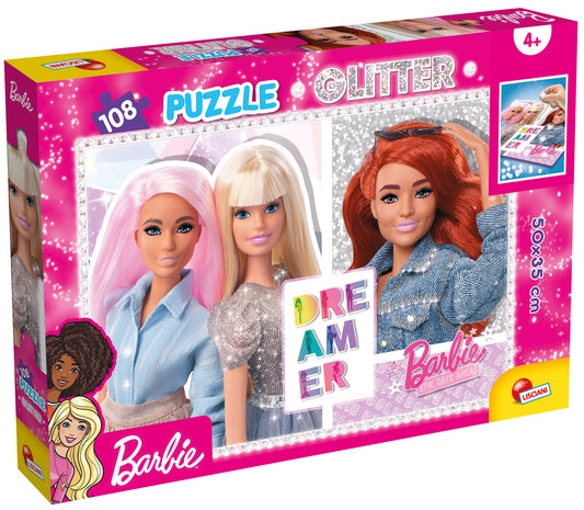 BARBIE GLITTER PUZZLE 108 - BEST FRIENDS FOREVER!