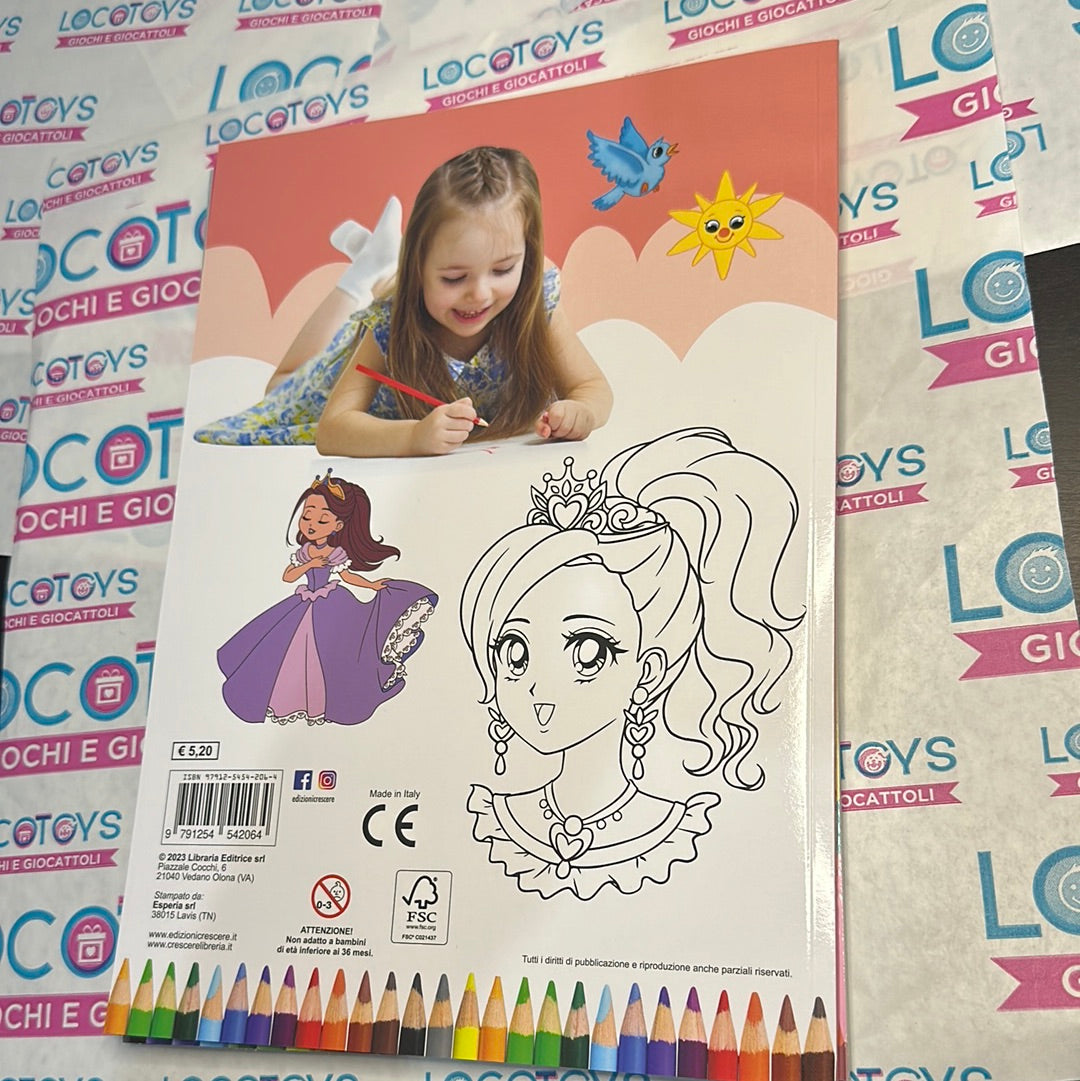 LIBRO COLORO LE PRINCIPESSE