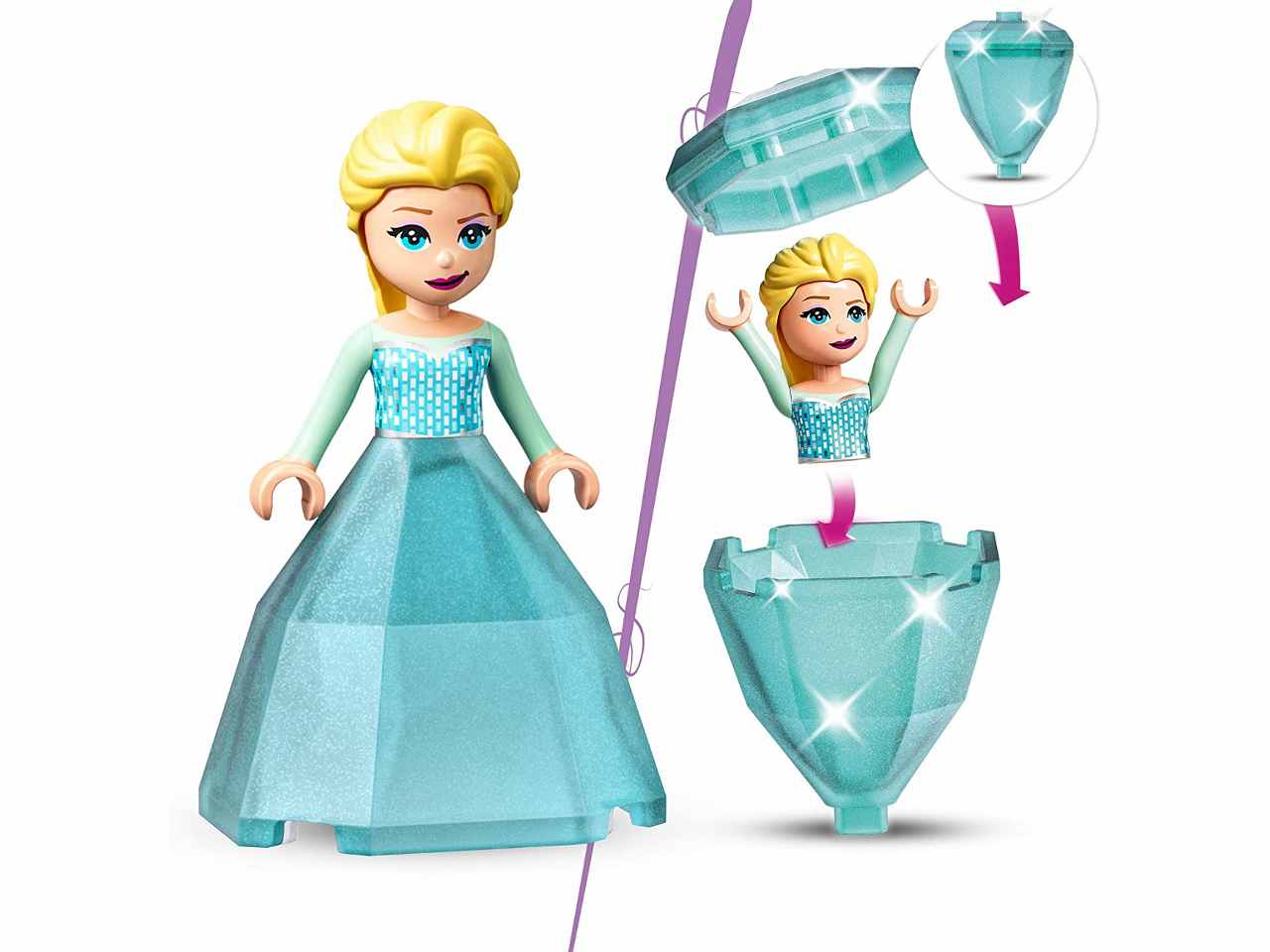 LEGO DISNEY PRINCESS IL CORTILE DEL CASTELLO DI ELSA 43199