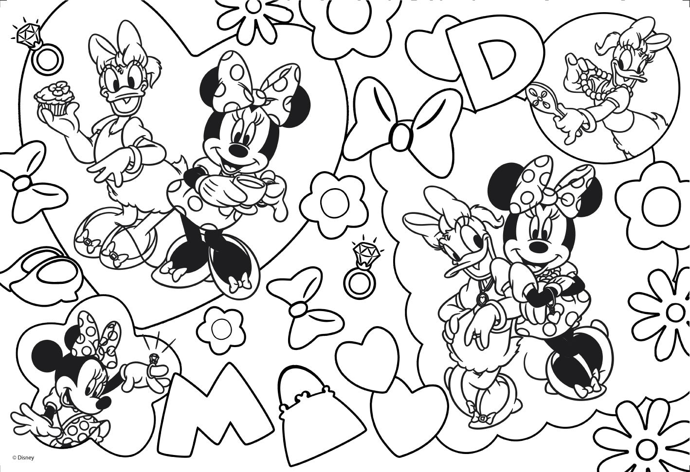 DISNEY PUZZLE MAXIFLOOR 2 X 24 MINNIE