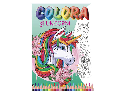 LIBRO COLORA GLI UNICORNI