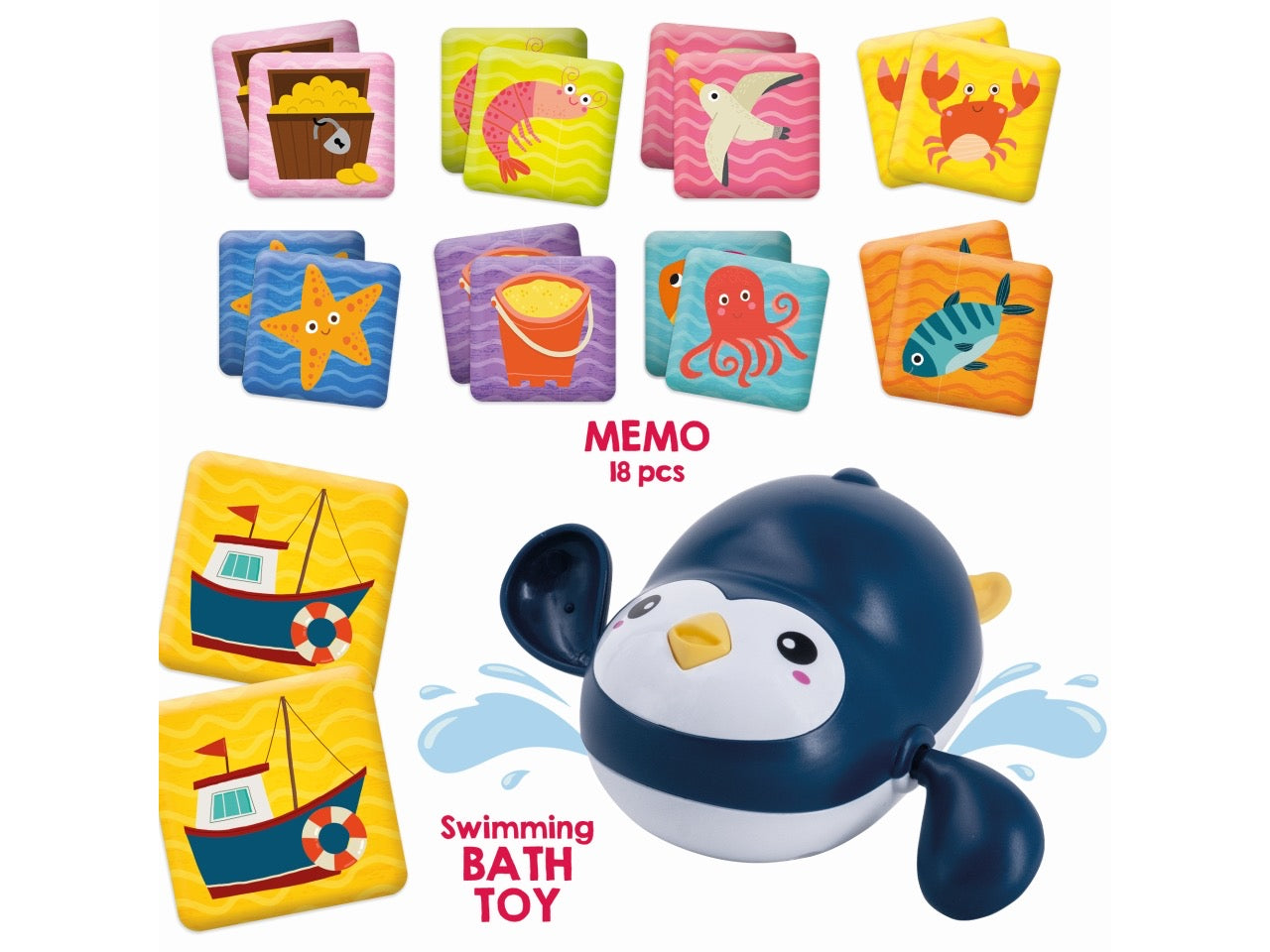 CAROTINA BABY OCEAN FUN BATH TOYS DISPLAY 9