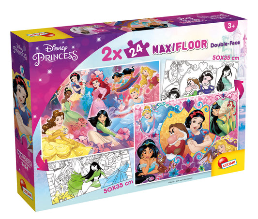 DISNEY PUZZLE MAXIFLOOR 2 x 24 PRINCESS