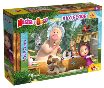 MASHA PUZZLE MAXIFLOOR 24 - UNA BUONA GIORNATA!