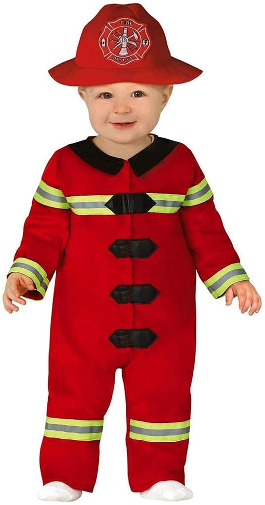 COSTUME DA POMPIERE BABY TAGLIA 18-24 MESI