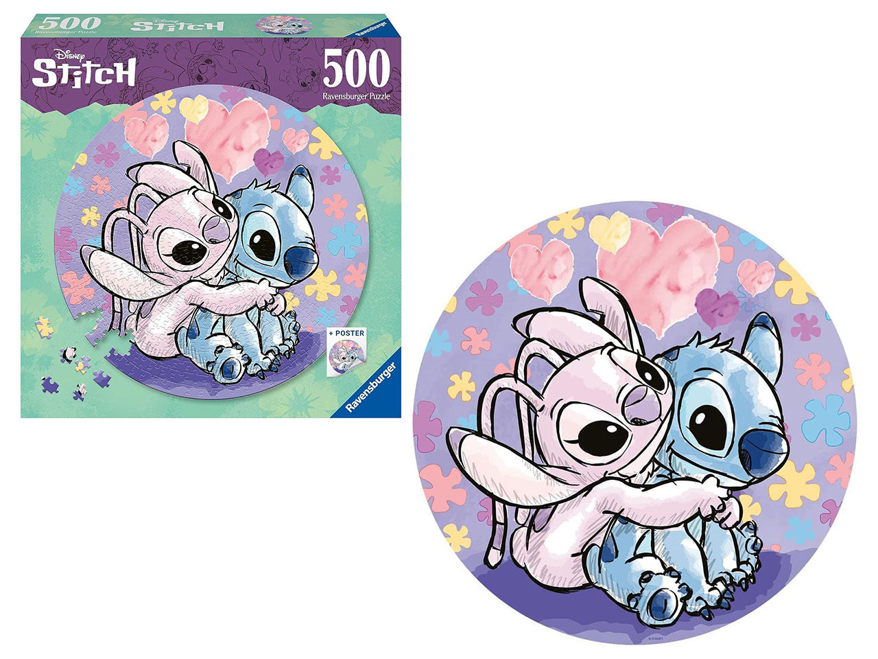 Puzzle Stitch Tondo 500pz