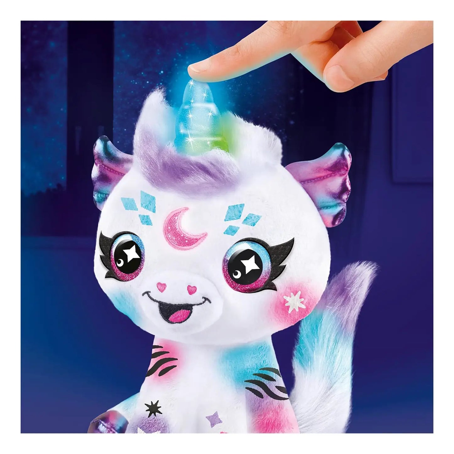 Airbrush Plush Cosmic Unicorn