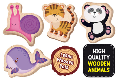 MONTESSORI BABY WOOD PUZZLE ANIMALS