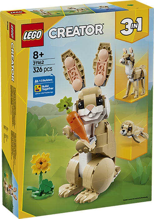 Lego Creator Adorabile Coniglio 3 in 1 31162