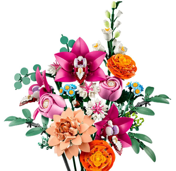 Lego Flowers Bouquet di fiori rosi 10342