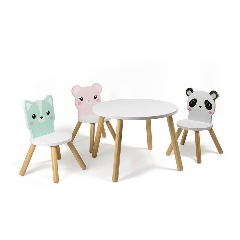 Sedia per bambini in legno – Panda Kirumy®