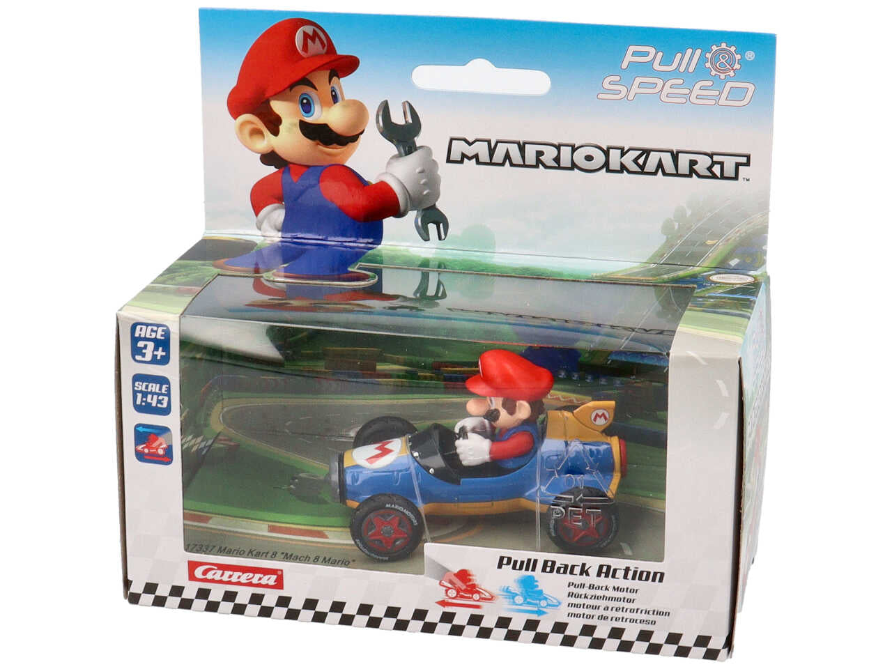 CARRERA MARIO KART AUTO CON RETROCARICA 15817069