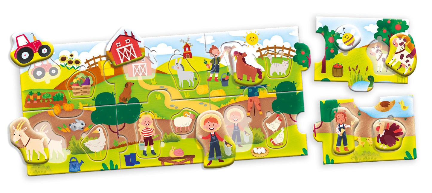 CAROTINA BABY PUZZLE PANORAMA THE FARM