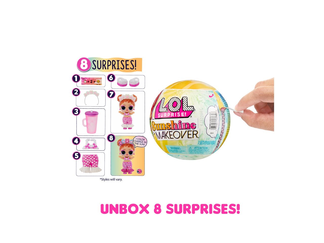 L.O.L. SURPRISE SUNSHINE MAKEOVE 589396