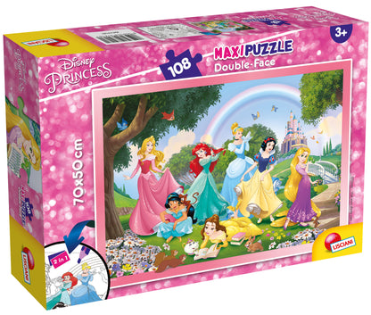 DISNEY PUZZLE DF MAXI FLOOR 108 Princess Rainbow World