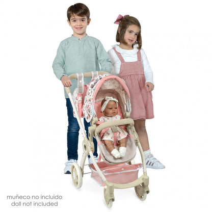 Sweet passeggino per bambole reborn 3in1 con zaino 80548