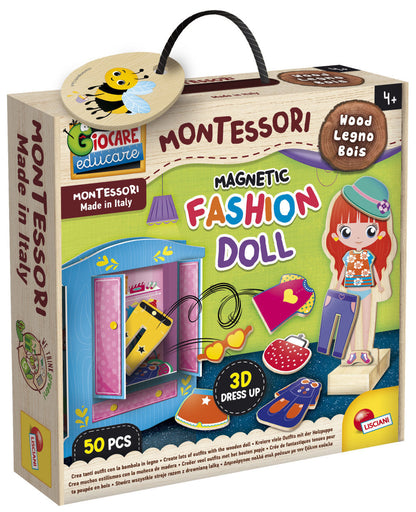 MONTESSORI BABY WOOD MAGNETIC FASHION DOLL