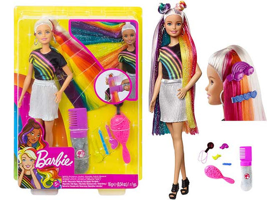 Barbie Capelli Arcobaleno - Locotoys