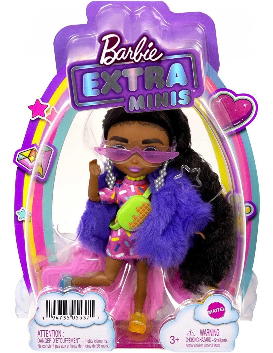 BARBIE EXTRA MINIS PELLICCIA VIOLA - Locotoys