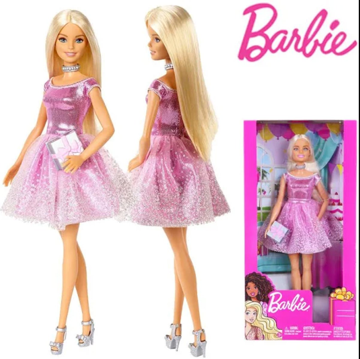 BARBIE GIFT VESTITO ROSA - Locotoys