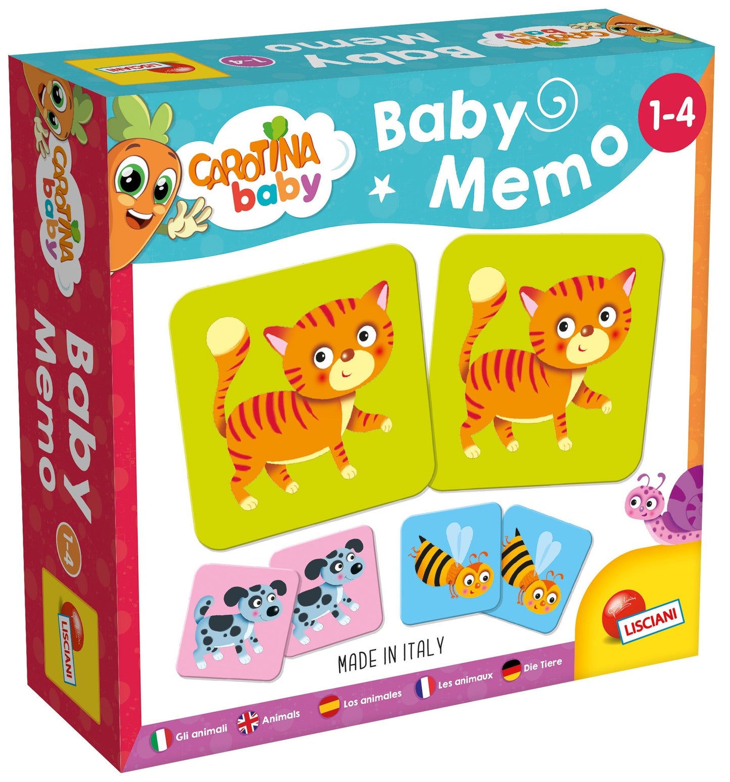 Carotina Baby Memo Animali - Locotoys