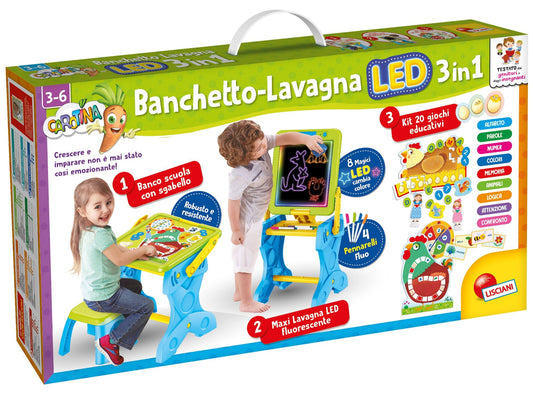 Carotina Banchetto Led Gioco e Imparo 3 in 1 - Locotoys