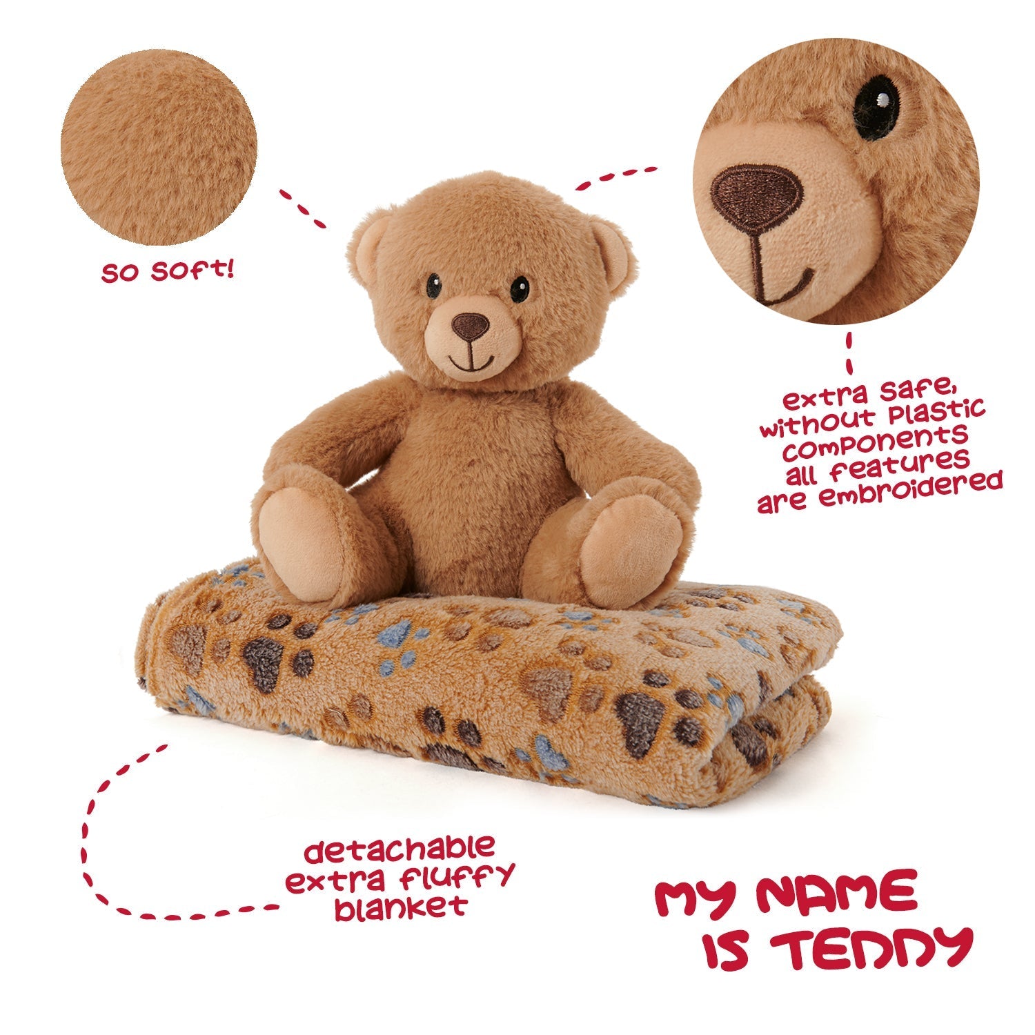 Copertina Morbida con Peluche - Locotoys