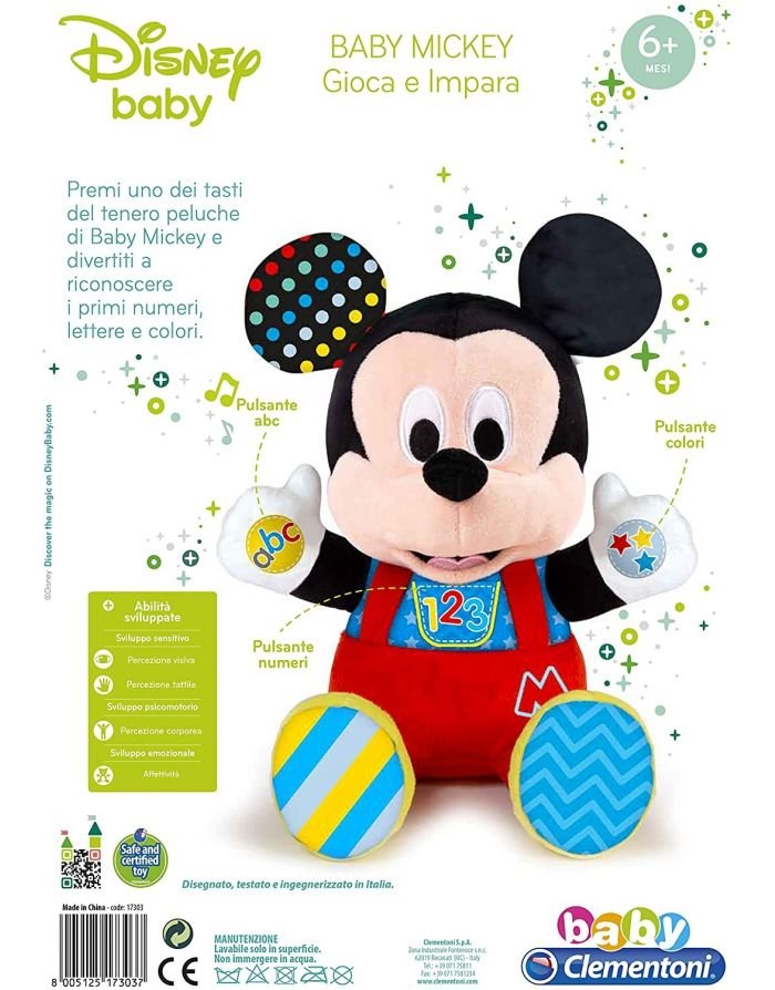 Disney Baby Mickey Peluche Parlante - Locotoys