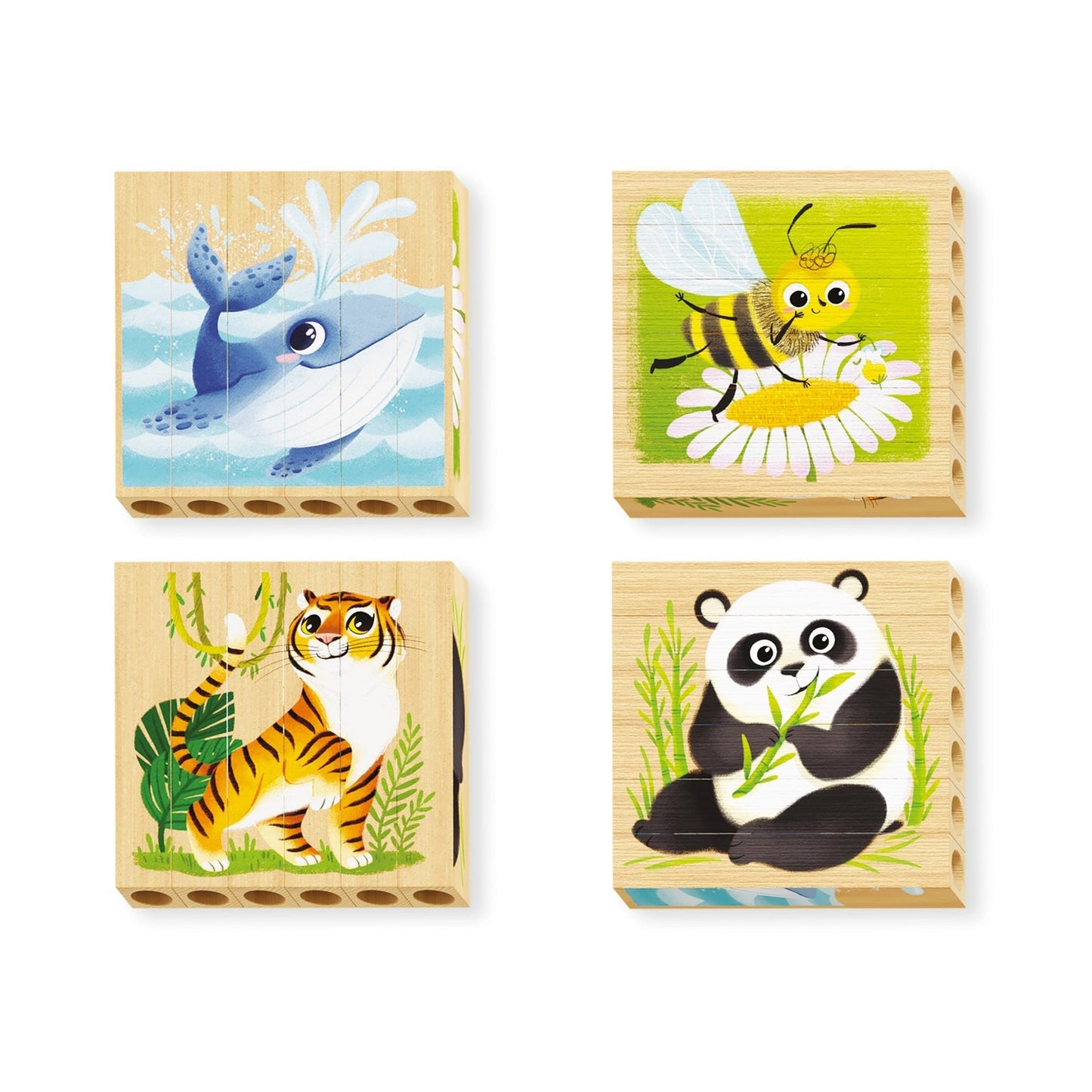 Four Puzzle Animali Da Salvare - Locotoys