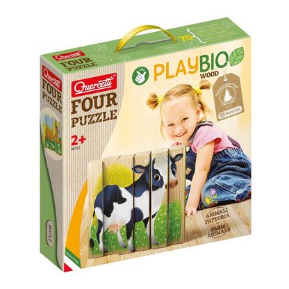 Four Puzzle Animali della fattoria - Locotoys