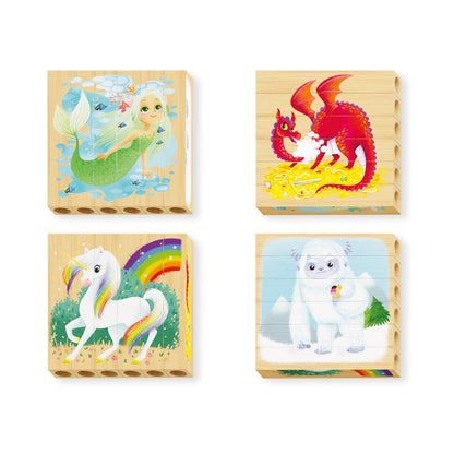 Four Puzzle Animali Fantastici - Locotoys