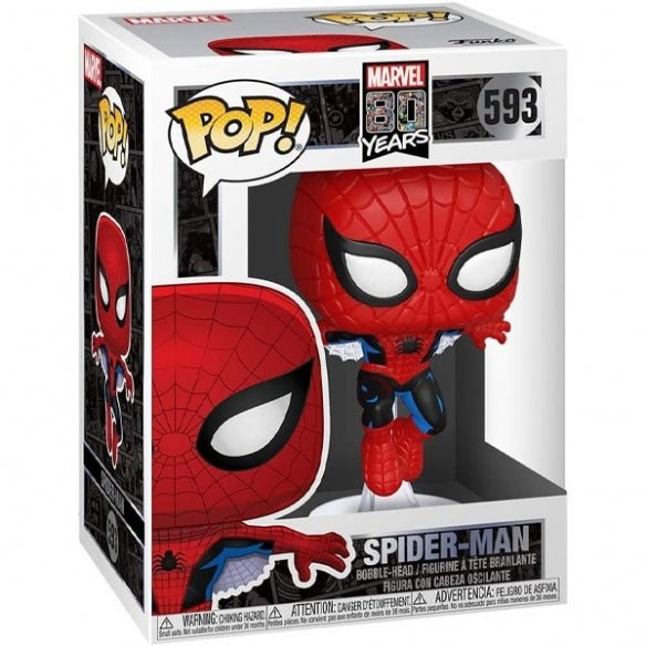 Funko Pop 593 - Spider-Man - Marvel 80 Years - Locotoys