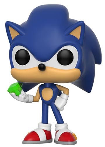 FUNKO POP Sonic the Hedgehog Sonic w/Emerald 284 - Locotoys