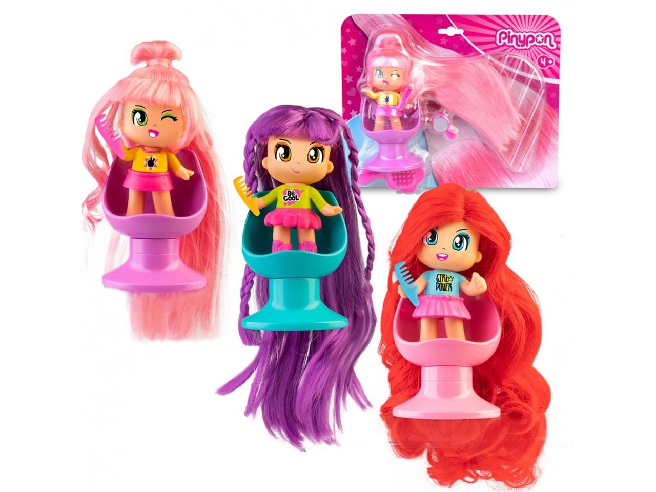 Pinypon super long bair hair - Locotoys