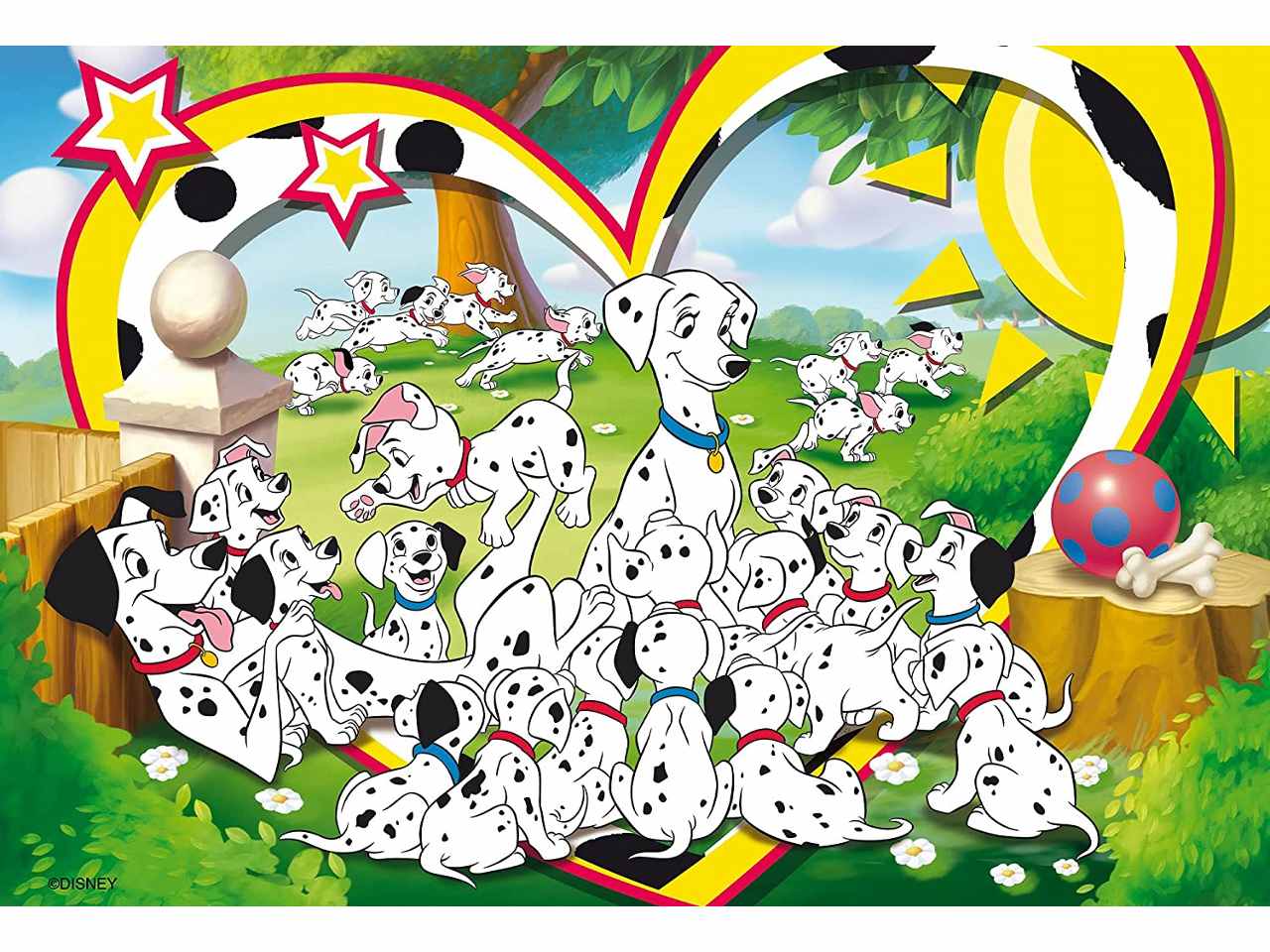 Puzzle Carica dei 101 60 pezzi - Locotoys