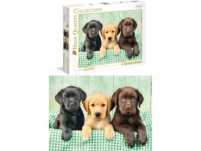 Puzzle i tre labrador 1000 pezzi - Locotoys