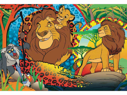 Puzzle Re Leone 24 pezzi Double Face - Locotoys