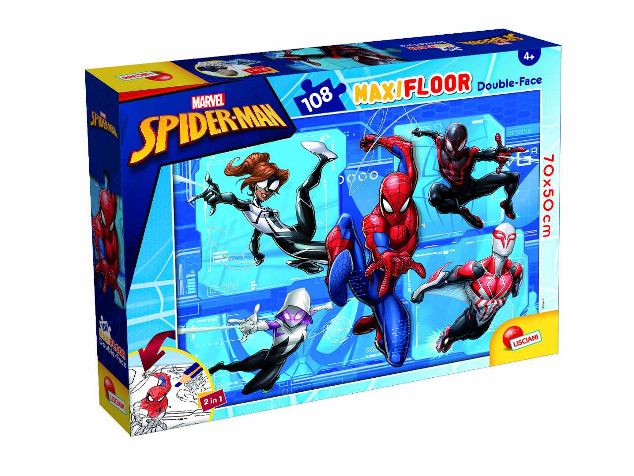 Puzzle Spiderman 108 pezzi Double Face - Locotoys