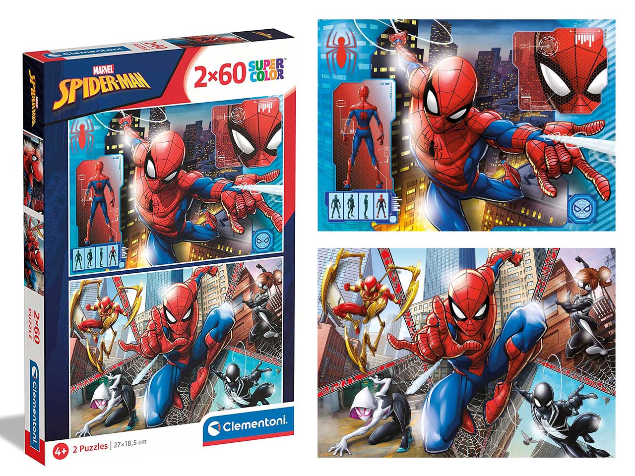 Puzzle Spiderman 2x60 - Locotoys