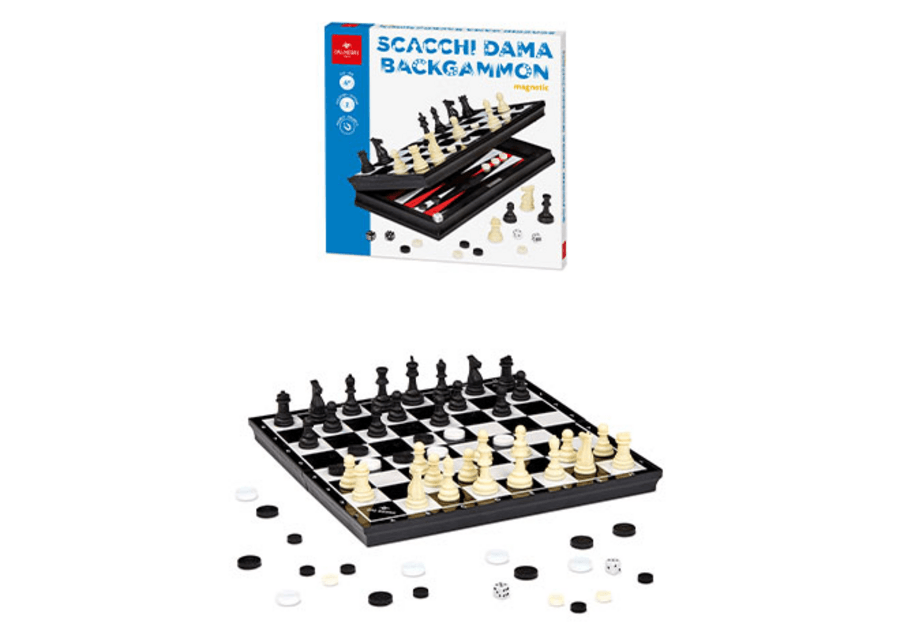 Scacchi Dama e Backgammon Magnetic - Locotoys