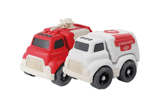 Truck Big 2 pz Autopompa + Ambulanza - Locotoys