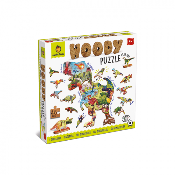 Woody Puzzle - Dinosauri - Locotoys