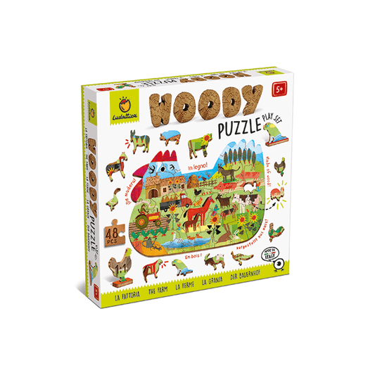 Woody Puzzle - La fattoria - Locotoys