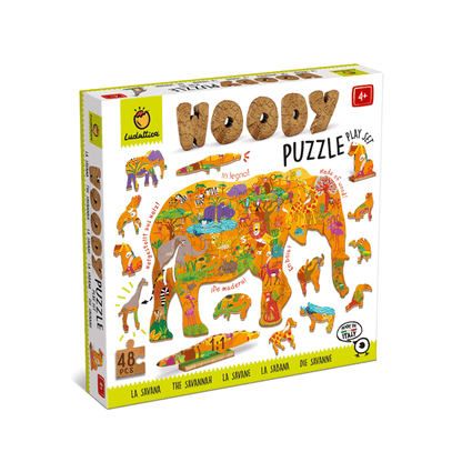 Woody Puzzle - La savana - Locotoys